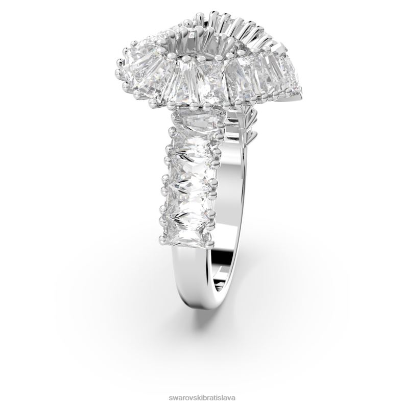 matrix koktejlový prsteň zmiešané rezy, srdce, biele, rhodiované B8ZNT1095 Swarovski šperky - Image 4