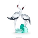 medzi modrými horami spievajúce žeriavy zber B8ZNT1664 Swarovski dekorácie