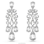mesmera klipové náušnice zmiešané rezy, luster, biely, rhodiovaný B8ZNT951 Swarovski šperky