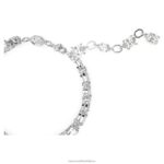 mesmera náramok zmiešané rezy, biele, rhodiované B8ZNT517 Swarovski šperky - Image 4