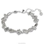 mesmera náramok zmiešané rezy, biele, rhodiované B8ZNT520 Swarovski šperky