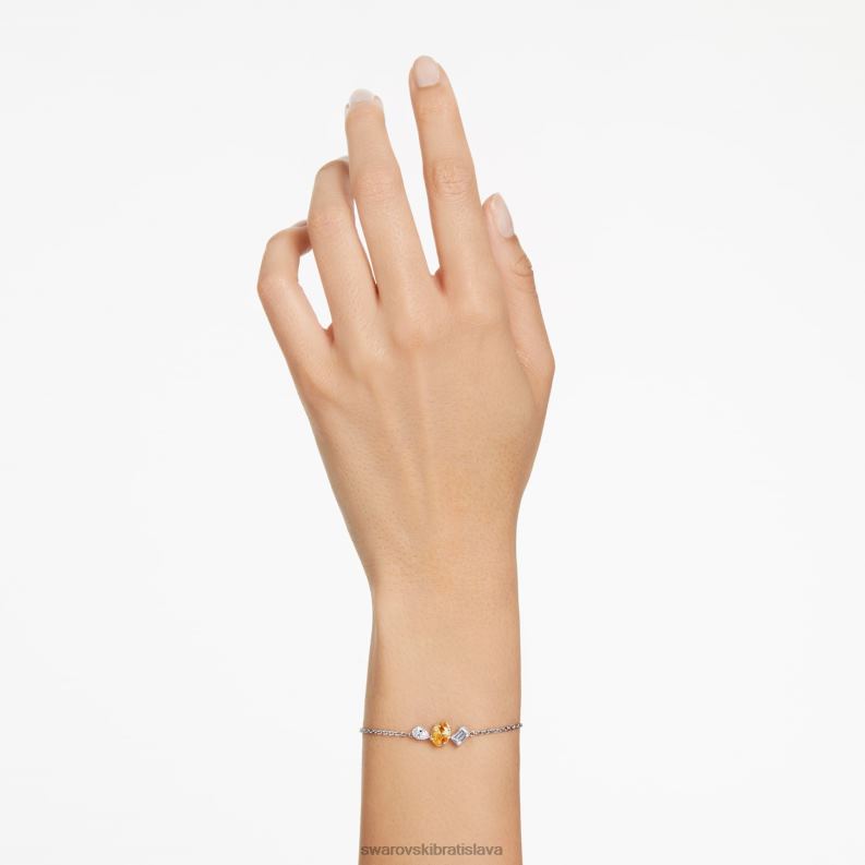 mesmera náramok zmiešané rezy, žltá, povrchová úprava zmiešaný kov B8ZNT456 Swarovski šperky - Image 2