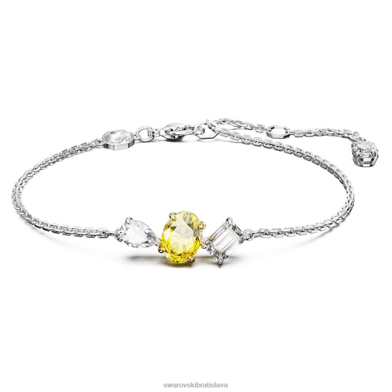 mesmera_naramok_zmiesane_rezy_zlta_povrchova_uprava_zmiesany_kov_b8znt456_swarovski_sperky.jpg mesmera náramok zmiešané rezy, žltá, povrchová úprava zmiešaný kov B8ZNT456 Swarovski šperky - Image 1