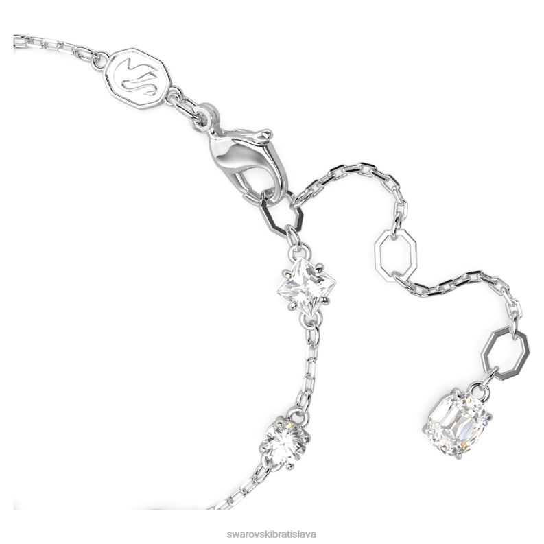 mesmera náramok zmiešané strihy, rozptýlené prevedenie, biela, rhodiované B8ZNT519 Swarovski šperky - Image 4