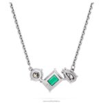 mesmera prívesok zmiešané rezy, zelené, rhodiované B8ZNT275 Swarovski šperky - Image 5