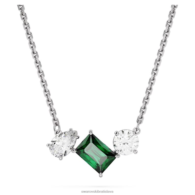 mesmera_privesok_zmiesane_rezy_zelene_rhodiovane_b8znt275_swarovski_sperky.jpg mesmera prívesok zmiešané rezy, zelené, rhodiované B8ZNT275 Swarovski šperky - Image 1
