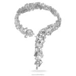 mesmera y náhrdelník nadrozmerné kryštály, biele, rhodiované B8ZNT150 Swarovski šperky - Image 3