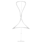 Millenia body chain hranatý rez, biela, rhodiovaná B8ZNT1493 Swarovski šperky
