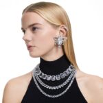 millenia náhrdelník osemhranného strihu biela, rhodiovaná B8ZNT52 Swarovski šperky - Image 7