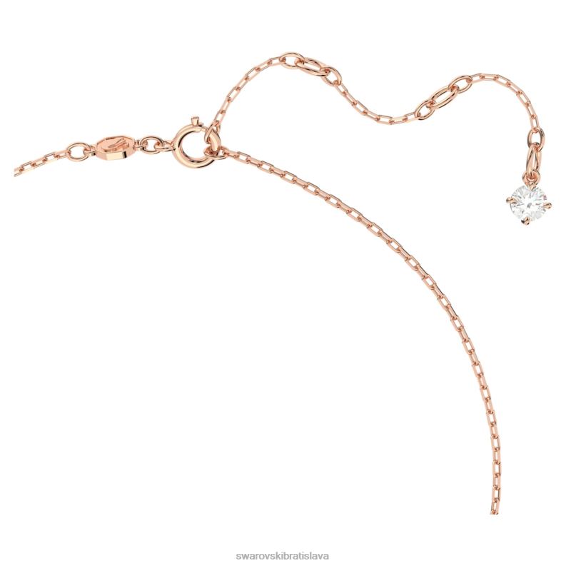 millenia náhrdelník osemhranného strihu fialová, pozlátená ružovým zlatom B8ZNT71 Swarovski šperky - Image 3