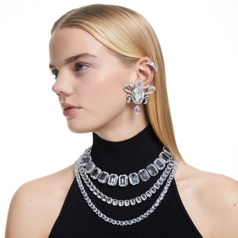 millenia náhrdelník osemhranného strihu nadrozmerné kryštály, biele, rhodiované B8ZNT134 Swarovski šperky - Image 5
