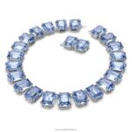 millenia náhrdelník osemhranného strihu nadrozmerné kryštály, modré, rhodiované B8ZNT148 Swarovski šperky - Image 3
