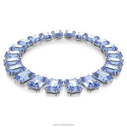 millenia náhrdelník osemhranného strihu nadrozmerné kryštály, modré, rhodiované B8ZNT148 Swarovski šperky