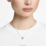 millenia náhrdelník osemhranného strihu zelené, rhodiované B8ZNT83 Swarovski šperky - Image 2