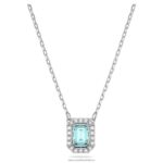 millenia náhrdelník osemhranného strihu zelené, rhodiované B8ZNT83 Swarovski šperky