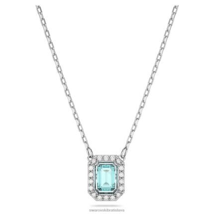 millenia náhrdelník osemhranného strihu zelené, rhodiované B8ZNT83 Swarovski šperky