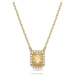 millenia náhrdelník osemhranného strihu žltá, pozlátená B8ZNT32 Swarovski šperky
