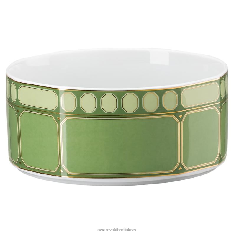 miska_na_cerealie_signum_porcelan_zelena_b8znt1720_swarovski_dekoracie.jpg miska na cereálie signum porcelán, zelená B8ZNT1720 Swarovski dekorácie - Image 1