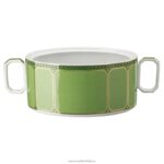 miska signum porcelán, zelená B8ZNT1732 Swarovski dekorácie - Image 3