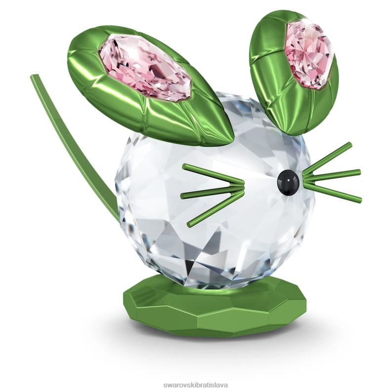 mys_dulcis_zelena_zber_b8znt1704_swarovski_dekoracie.jpg myš dulcis zelená zber B8ZNT1704 Swarovski dekorácie - Image 1
