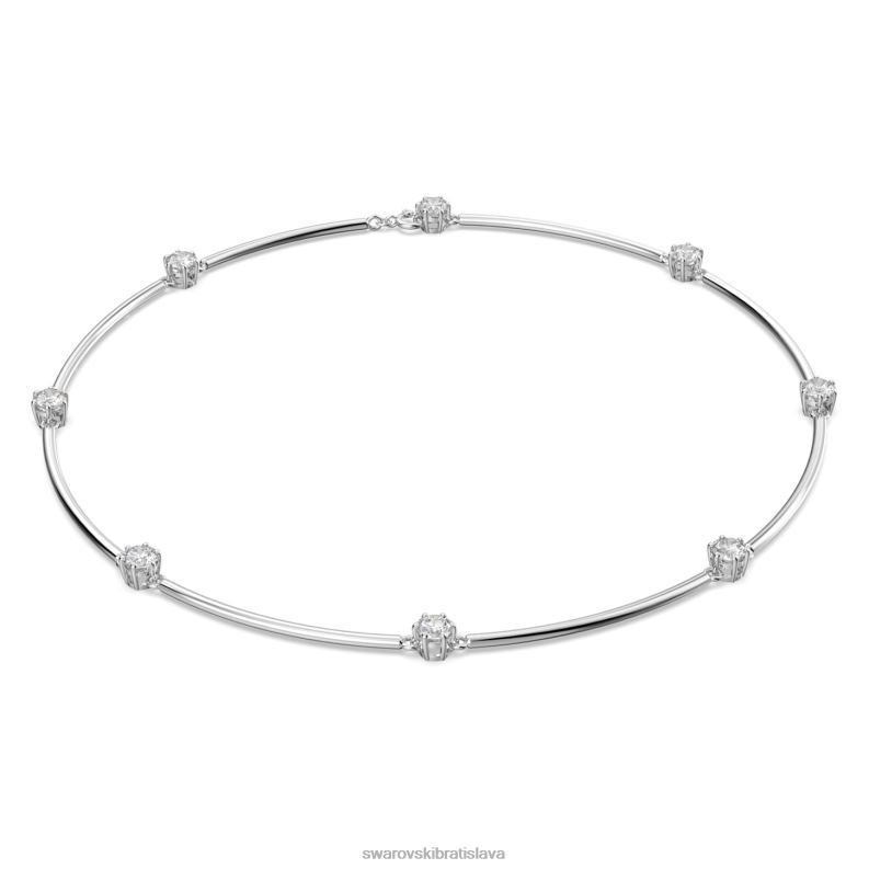 nahrdelnik_constella_okruhly_vybrus_biely_rhodiovany_b8znt58_swarovski_sperky.jpg náhrdelník constella okrúhly výbrus, biely, rhodiovaný B8ZNT58 Swarovski šperky - Image 1