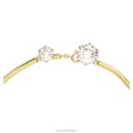 náhrdelník constella zmiešané okrúhle výbrusy, biele, pozlátené B8ZNT99 Swarovski šperky - Image 4