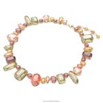 náhrdelník gema zmiešané strihy, viacfarebné, pozlátené B8ZNT104 Swarovski šperky - Image 3