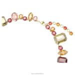 náhrdelník gema zmiešané strihy, viacfarebné, pozlátené B8ZNT104 Swarovski šperky - Image 4