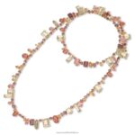 náhrdelník gema zmiešané strihy, viacfarebné, pozlátené B8ZNT92 Swarovski šperky - Image 4