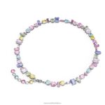 náhrdelník gema zmiešané strihy, viacfarebné, rhodiované B8ZNT113 Swarovski šperky - Image 4