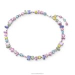 náhrdelník gema zmiešané strihy, viacfarebné, rhodiované B8ZNT12 Swarovski šperky - Image 3