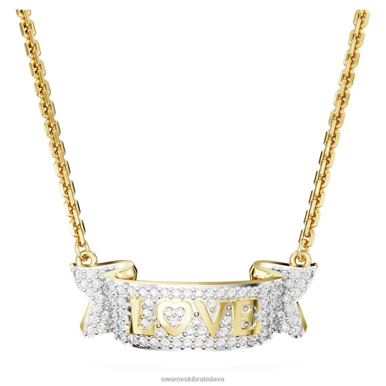 nahrdelnik_lasky_volta_biela_pozlatena_b8znt91_swarovski_sperky.jpg náhrdelník lásky volta biela, pozlátená B8ZNT91 Swarovski šperky - Image 1