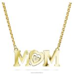náhrdelník na deň matiek srdce, biele, pozlátené B8ZNT243 Swarovski šperky - Image 5