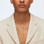 náhrdelník nekonečno y nekonečno, biela, pozlátená ružovým zlatom B8ZNT70 Swarovski šperky - Image 2