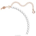 náhrdelník stella hviezda, biela, pozlátená ružovým zlatom B8ZNT263 Swarovski šperky - Image 4