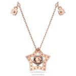 náhrdelník stella zmiešané strihy, hviezdicové, biele, pozlátené ružovým zlatom B8ZNT118 Swarovski šperky - Image 4