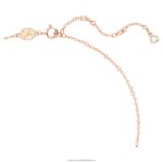 náhrdelník volta mašľa, biela, pozlátená ružovým zlatom B8ZNT222 Swarovski šperky - Image 3