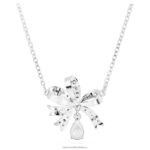 náhrdelník volta mašlička, biela, rhodiovaná B8ZNT258 Swarovski šperky - Image 4