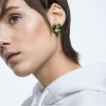 napichovacie náušnice dulcis vankúšový strih, zelená B8ZNT719 Swarovski šperky - Image 2
