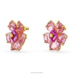 napichovacie náušnice florere kvet, ružový, pozlátený B8ZNT751 Swarovski šperky - Image 4