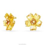 napichovacie náušnice florere kvet, žltý, pozlátený B8ZNT712 Swarovski šperky - Image 3