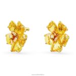 napichovacie náušnice florere kvet, žltý, pozlátený B8ZNT712 Swarovski šperky - Image 4