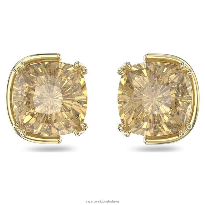 napichovacie_nausnice_harmonia_vankusovy_strih_zlaty_ton_pozlateny_b8znt687_swarovski_sperky.jpg napichovacie náušnice harmonia vankúšový strih, zlatý tón, pozlátený B8ZNT687 Swarovski šperky - Image 1