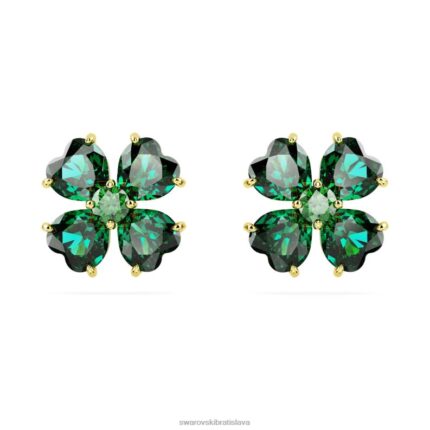 napichovacie náušnice idyllia ďatelina, zelená, pozlátená B8ZNT723 Swarovski šperky