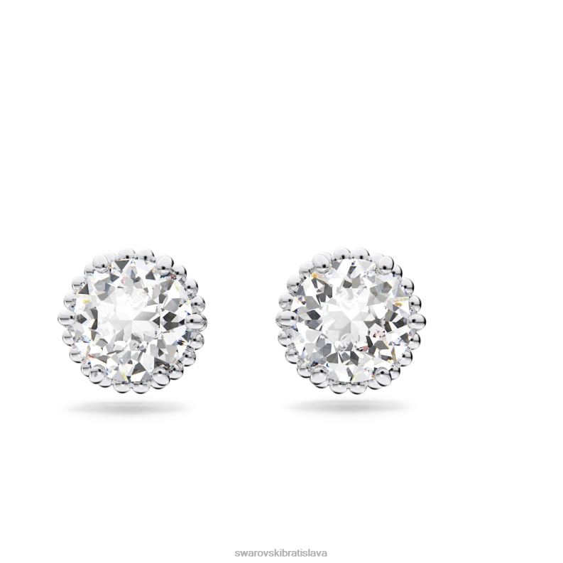 napichovacie_nausnice_okruhleho_strihu_april_biely_rhodiovany_b8znt661_swarovski_sperky.jpg napichovacie náušnice okrúhleho strihu apríl, biely, rhodiovaný B8ZNT661 Swarovski šperky - Image 1