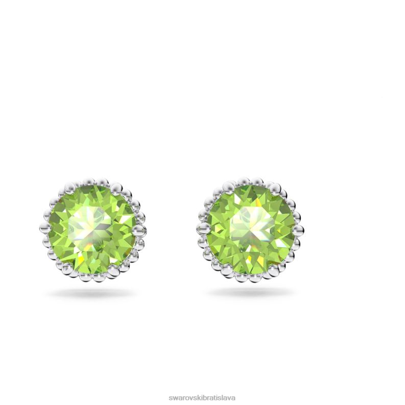 napichovacie_nausnice_okruhleho_strihu_august_zelena_rhodiovana_b8znt690_swarovski_sperky.jpg napichovacie náušnice okrúhleho strihu august, zelená, rhodiovaná B8ZNT690 Swarovski šperky - Image 1