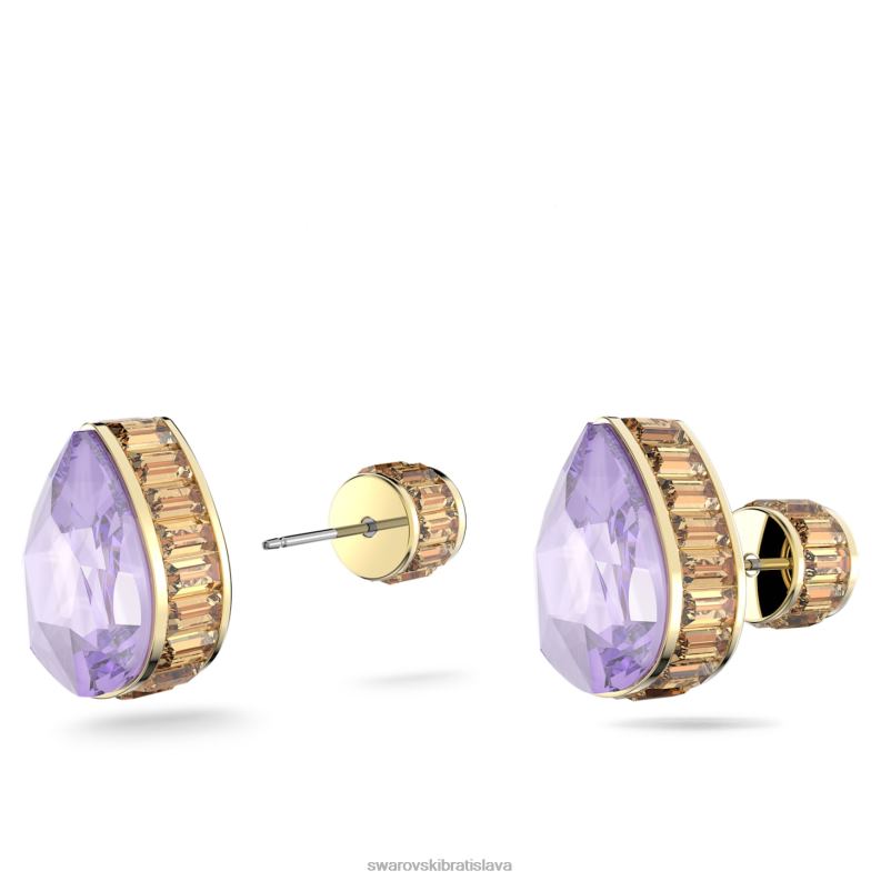 napichovacie náušnice orbita drop cut, viacfarebné, pozlátené B8ZNT706 Swarovski šperky - Image 4
