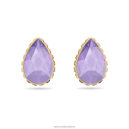 napichovacie náušnice orbita drop cut, viacfarebné, pozlátené B8ZNT706 Swarovski šperky