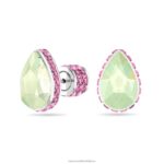 napichovacie náušnice orbita drop cut, viacfarebné, rhodiované B8ZNT700 Swarovski šperky - Image 3
