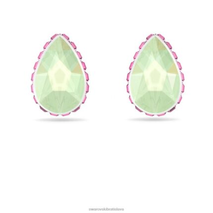 napichovacie náušnice orbita drop cut, viacfarebné, rhodiované B8ZNT700 Swarovski šperky
